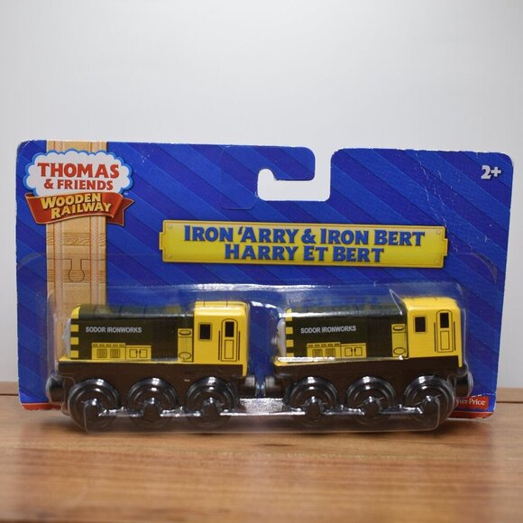 Iron Arry & Iron Bert Sodor Fisher Price Thomas & Friends Wooden Railway New - Picture 1 of 9
